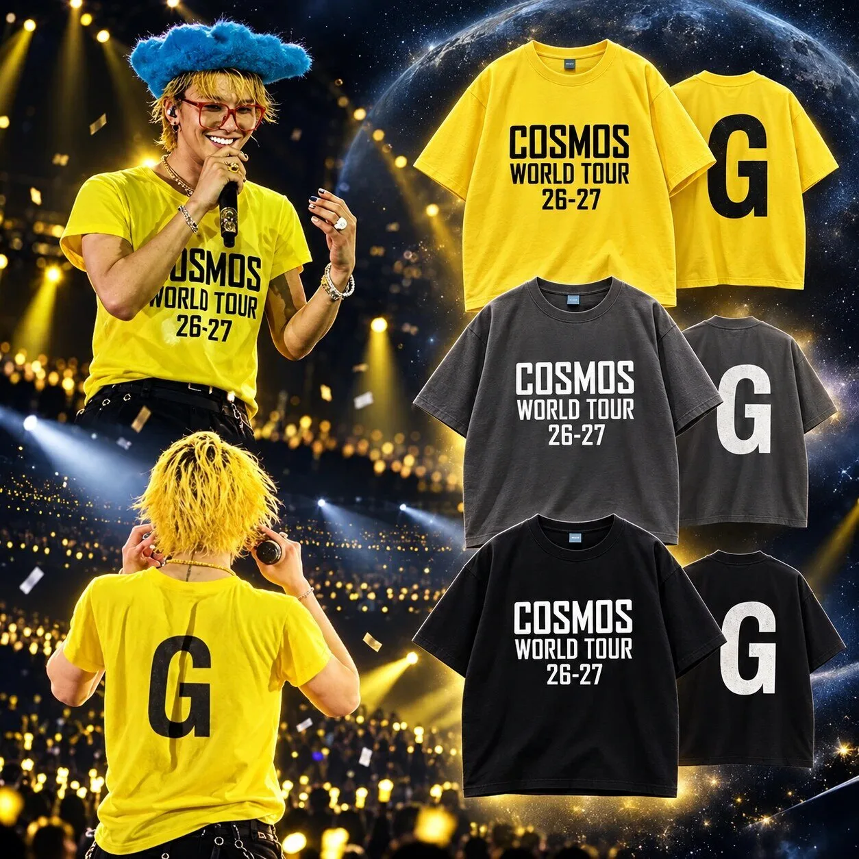 G-Dragon Cosmos World Tour 2026-2027 Concert G Text Shirt